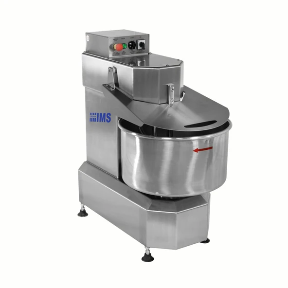 Dirmak ISM 35-32 CR Spiral Hamur Yoğurma Makinası 35 Lt Kazan 15 Kg Un Kapasiteli İki Devirli Krom Gövde 380v/3p/50hz ürün görseli 1