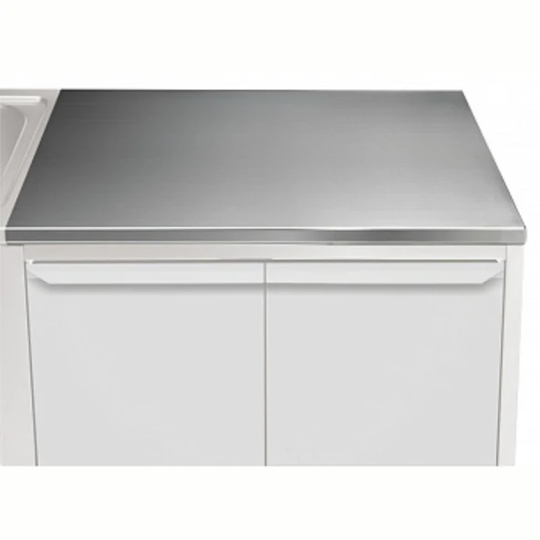 Electrolux Professional Üst Tabla, Sırtsız, 1000 Mm, 1,5 Mm Kalınlıkta Üst Tabla 18 Mm Kalınlığında Ses Sönümlendirici Malzeme Ve Ayrıca 2 Paslanmaz Kayıtla Güçlendirilmiştir - Modular Line TPLA10 ürün görseli 1