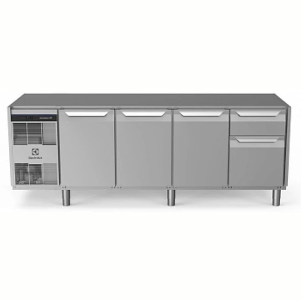 Electrolux Professional Endüstriyel Soğuk Tezgah 2 Kapılı +1/3+2/3 Çekmeceli 290 Lt, -2+10°c, Aısı 304, Üsttablasız EH4H7AAAD ürün görseli 1