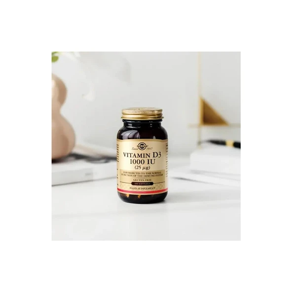 Solgar Vitamin D3 1000 Iu 100 Tablet ürün görseli 1