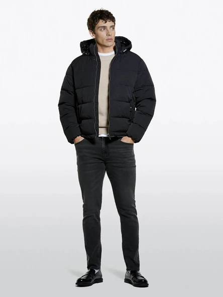 Sisley   Pamuk Karışımlı Nervürlü Regular Fit Kazak Erkek Taş Rengi Kazak - 325A1041S104H ürün görseli 1
