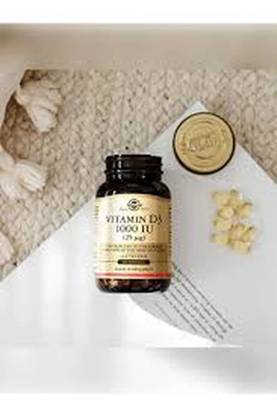 Solgar Vitamin D3 1000 IU (25 mg) 100 Yumuşak Jelatin Kapsül ürün görseli 1