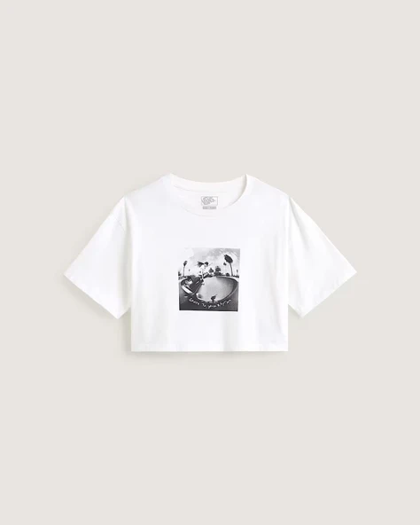Vans   Rhythm Relaxed Crop ss Kadın Beyaz  - VN000RCH ürün görseli 1
