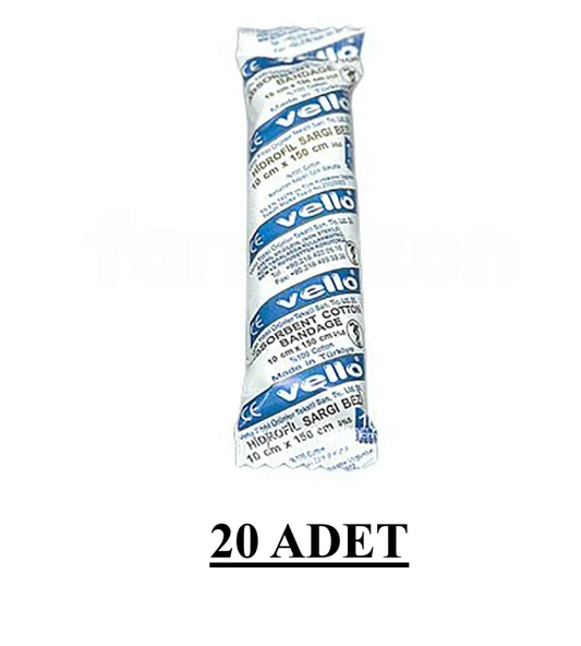Vello Sargı Bezi 10 x 150 cm 20 ADET ürün görseli 1