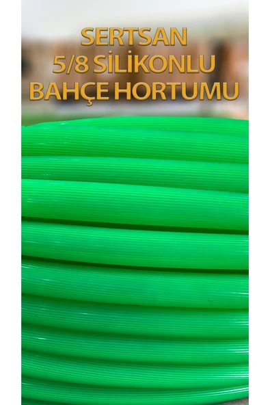 Silikonlu Bahçe Hortumu 5/8 Yeşil Renk 3 Metre ürün görseli 1