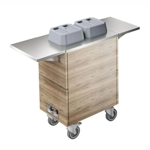 Electrolux Professional Mobil Tabak Dispenseri, Isıtmalı, 2 Silindirli, İki Adet Paslanmaz Çelik Tepsi F33HAW ürün görseli 1