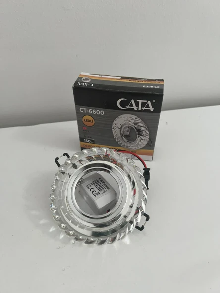 CATA DEKORATİF CAM SPOT LEDLİ 3W (CT-6600 GARDENYA) ürün görseli 1