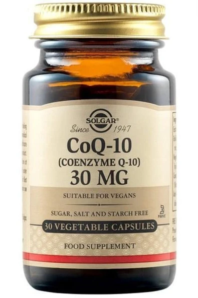 Solgar Coenzyme Q-10 30 mg 30 Kapsül ürün görseli 1