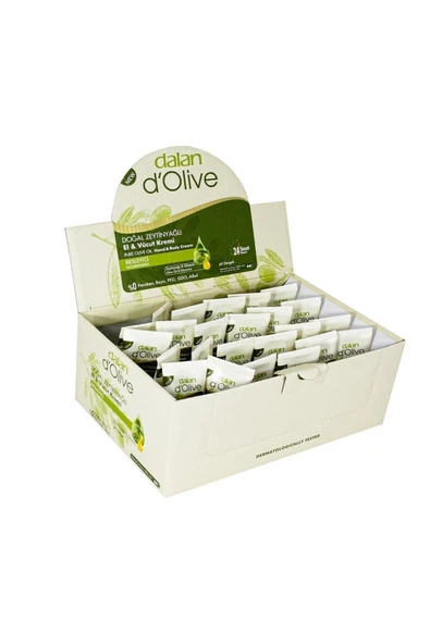D'olive Doğal Zeytinyağlı Besleyici El & Vücut Kremi 20 ml 24 Adet ürün görseli 1