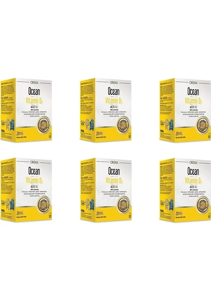 Ocean Vitamin D3 400 Iu Sprey 20 Ml 6'Lı Paket ürün görseli 1