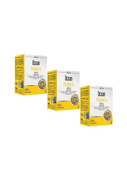 Ocean Vitamin D3 400 IU Sprey 20ML 3 Adet - Resim 2