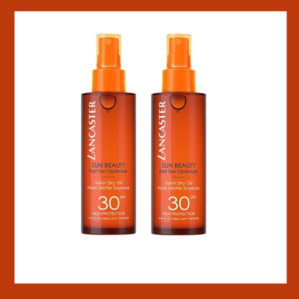 Lancaster Sun Beauty Satin Dry Oil Spf30 150ml.2Li Set ürün görseli 1