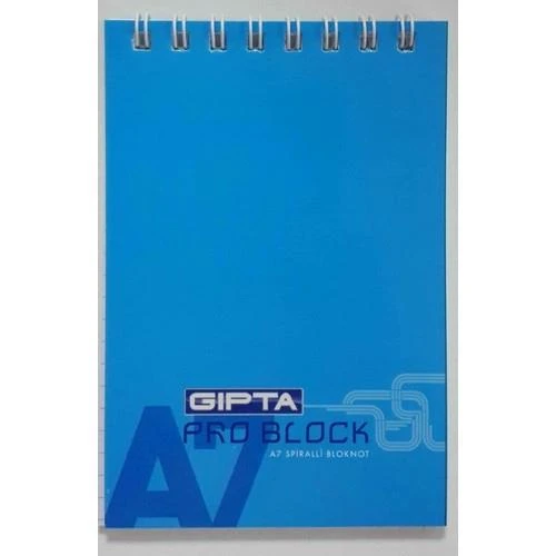 Gıpta Pro Block Bloknot A-7 Spr. Karton Kpk 40 Yaprak Kareli 48 Li 3-1503000-2012 (1 Paket 48 Adet) ürün görseli 1