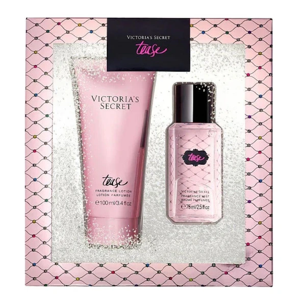 Victoria's Secret Tease Fragrance Mist 75 ml + Lotion 100 ml Kadın Parfüm Seti ürün görseli 1