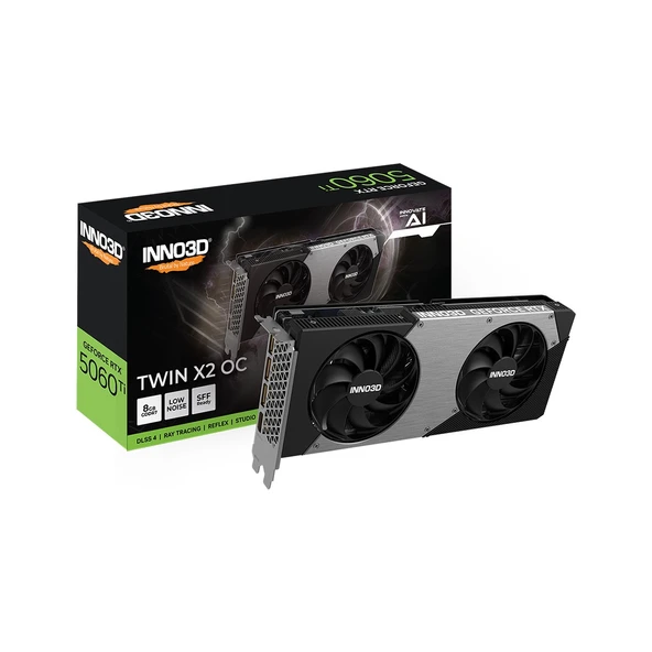 Inno3d RTX5060Ti 8gb Twin X2 Oc 128Bit Gddr7 Ekran Kartı N506T2-08D7X-193075N ürün görseli 1