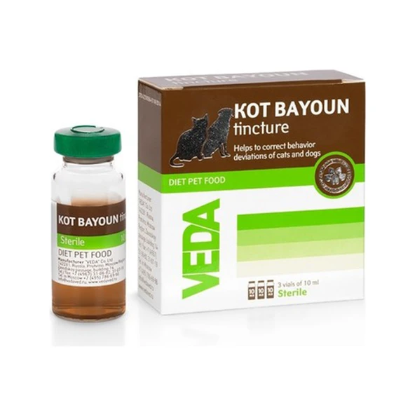 Veda Kot Bayoun Sakinleştirici Kedi Köpek Damla 3 Adet x 10 ML ürün görseli 1