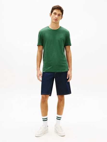 Tommy Hilfiger   ESS SEASONAL REG FIT SOLID TEE Erkek Yeşil T-Shirt - MW0MW39995 ürün görseli 1