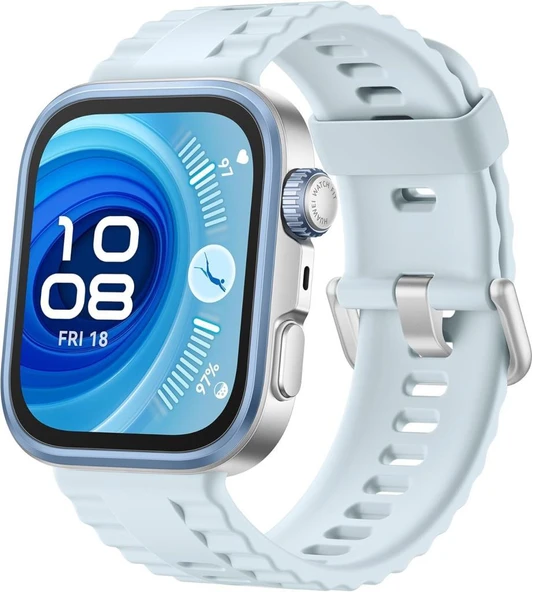 Huawei Watch Fit 4 Pro Mavi Kauçuk Kayış Akıllı Saat Teşhir ürün görseli 1