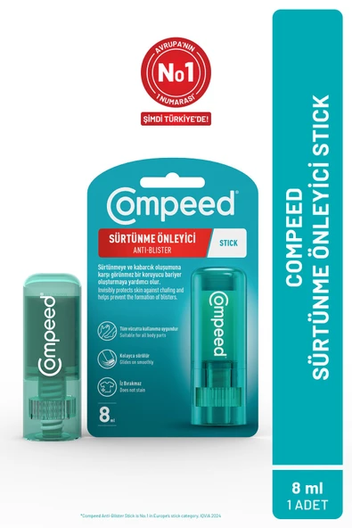 Compeed Sürtünme ve Kabarcık Oluşumuna Karşı Ayak ve Vücut İçin Sürtünme ve Kabarcık Önleyici  Stick ürün görseli 1