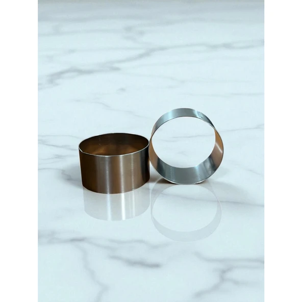 Çember Parfe/Tart Kalıbı Ø7.5 cm h:4 cm - Resim 2