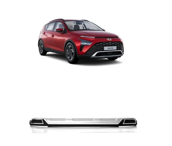 Hyundai Bayon 2021-2024 Arası Arka Tampon Koruma Difüzör ürün görseli 1