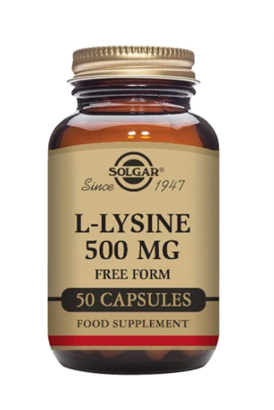 Solgar L-lysıne 500mg 50 V-caps ürün görseli 1