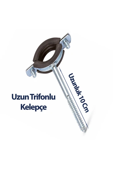 4 İnç Trifonlu Kelepçe Uzun – 5’li Paket - Resim 2