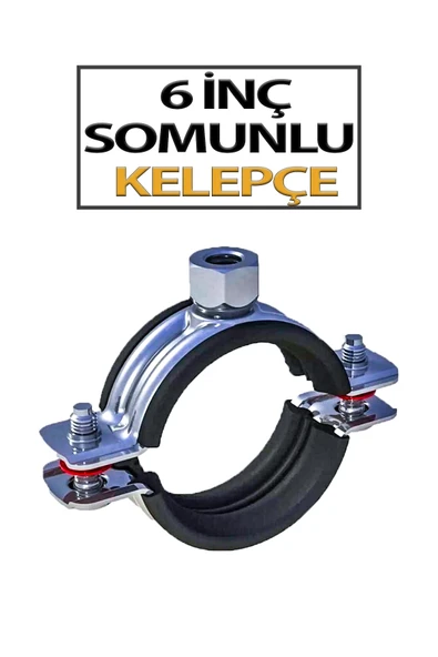 Dayanıklı 6’lık Somunlu Kelepçe – Boru ve Hortum Sabitleme Aparatı ürün görseli 1