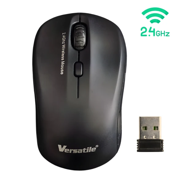 Versatile Kablosuz Optik Mouse - 2.4 GHz Nano Alıcılı - Ergonomik Ofis ve Ev Mouse ürün görseli 1