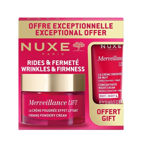Nuxe Merveillance Lift Firming Powdery Cream 50 ml + Night Cream 15 ml HEDİYE ürün görseli 1
