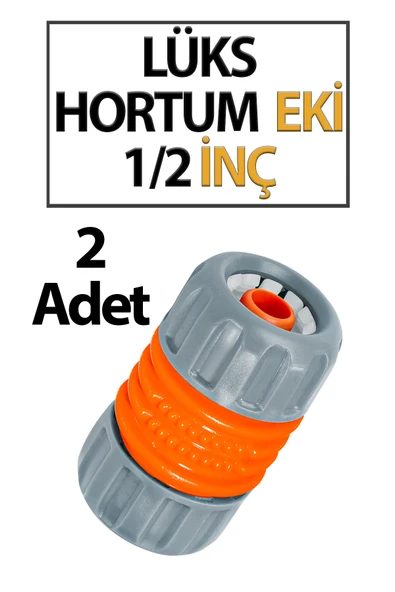 Lüks Geçmeli Hortum Eki 1/2 Lik (2 Adet) ürün görseli 1