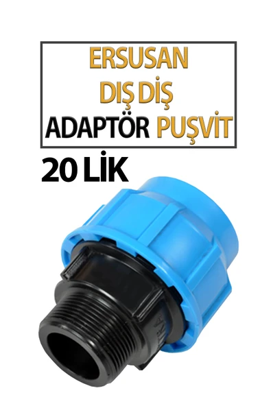 20 mm Dış Diş Adaptör – Boru ve Hortum Bağlantı Aparatı ürün görseli 1