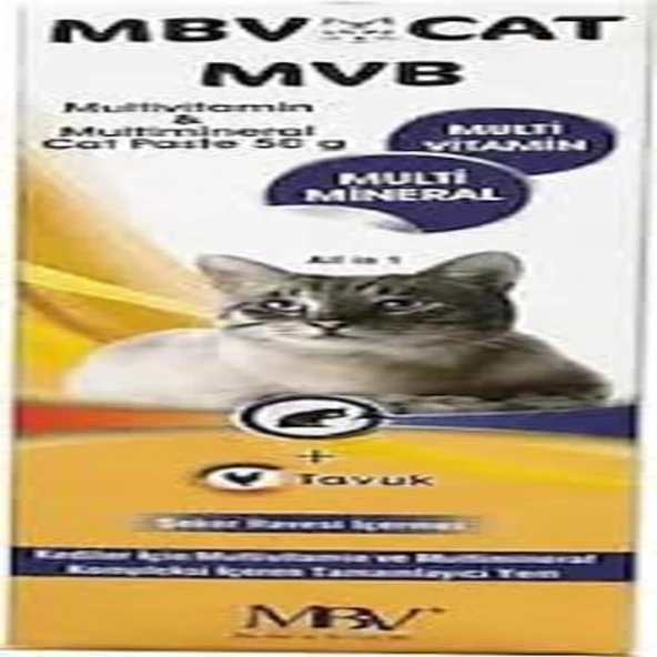 MBV Cat Paste Kedi Maltı Tüy Yumağı ve Vitamin Macunu 50 GR ürün görseli 1