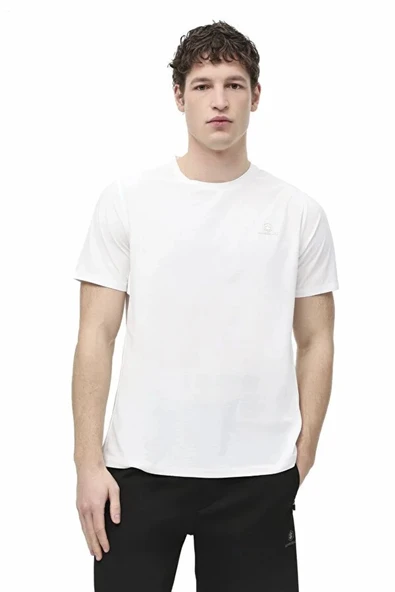 Lumberjack James 11-prf-411 0 Yaka Erkek Tshirt - Beyaz ürün görseli 1