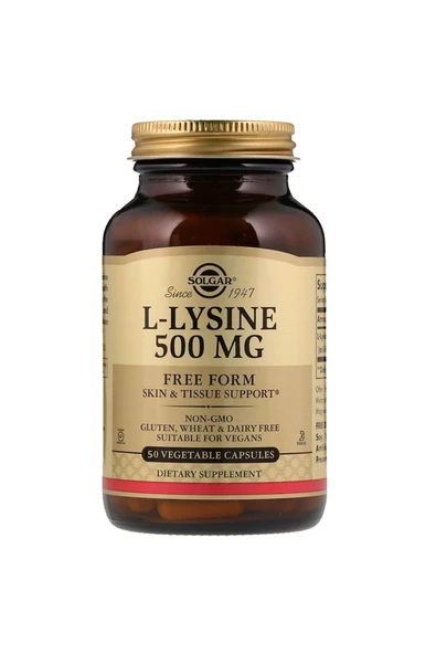 Solgar L-lysine 500 Mg 50 Kapsül ürün görseli 1