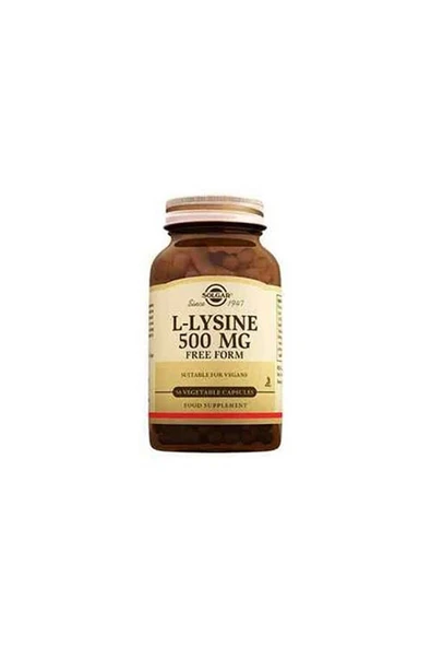 Solgar L-lysine 500 Mg 50 Tablet ürün görseli 1