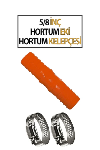 5/8'İnç Hortum Eki ve 2 Adet Kelepçe ürün görseli 1