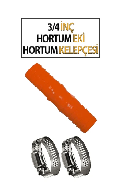 3/4'İnç Hortum Eki ve 2 Adet Kelepçe ürün görseli 1