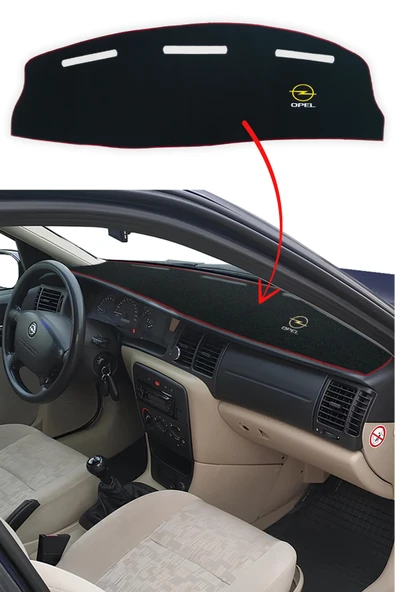 Opel Vectra B Kasa Uyumlu Nakışlı Torpido Kaplama Halısı Örtüsü (1995-2002) ürün görseli 1