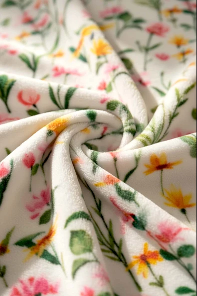 Botanical Çift Kişilik Peluş Battaniye - Resim 4