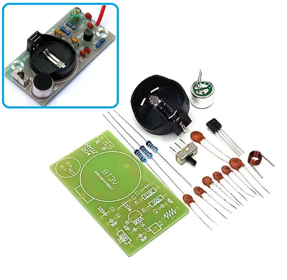 DC 3V Basit FM Verici Kit RF-02 Kendin Yap Hobi Devresi DIY Lehimleme Kiti Demonte(Montesiz) ürün görseli 1