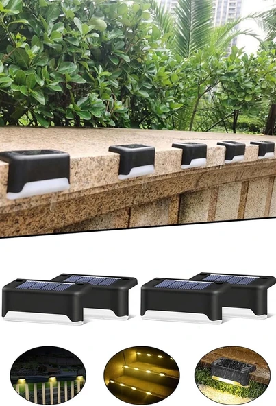 4’lü Solar Köşebent Lamba Gün Işığı ürün görseli 1