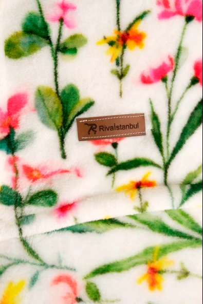 Botanical Çift Kişilik Peluş Battaniye - Resim 6