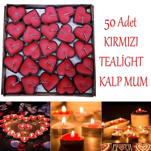 Tealight Kalp Mum ürün görseli 1