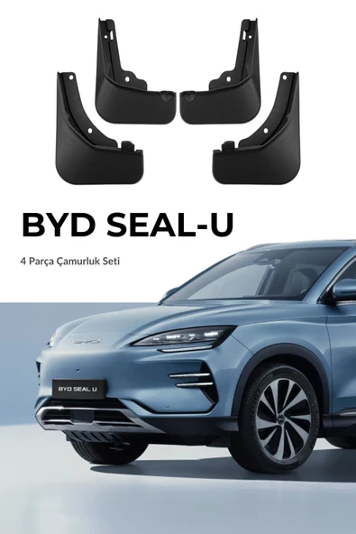 BYD Seal U Uyumlu 4lü Oto Paçalık Çamurluk Koruyucu Siyah Set ürün görseli 1
