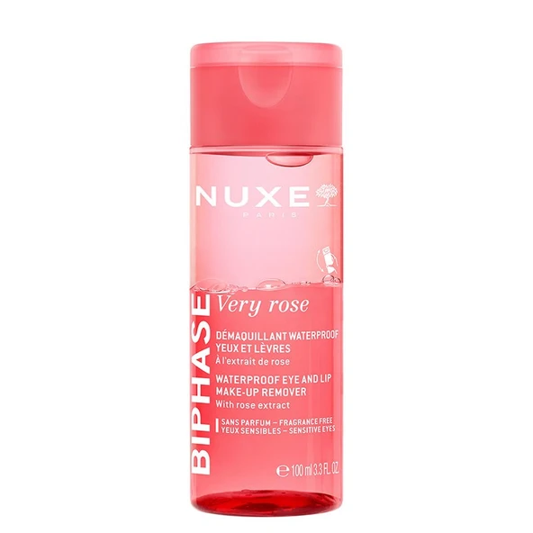 Nuxe Very Rose Biphase Waterproof Eye and Lip Make-Up Remover 100 ml ürün görseli 1
