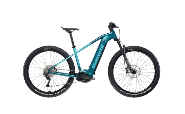 BIANCHI T-TRONIK X 9.2 ELEKTRİKLİ ERKEK DAĞ BİSİKLETİ S-M HD 29 JANT 10 VİTES KOYU CELESTE METALİK CELESTE MAT ürün görseli 1