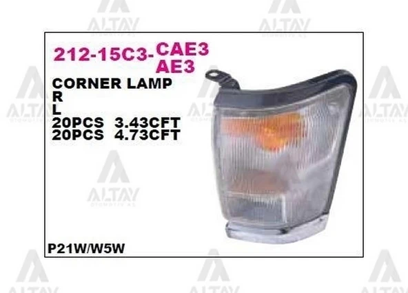 Toyota Hilux 1998-2001 Sinyal Lambası Ln145 Metalik Duylu Sağ (1 Adet) (Oem No: 212-15C3R - Ae3) ürün görseli 1