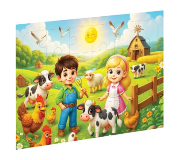Çiftlik Ahşap Puzzle ürün görseli 1