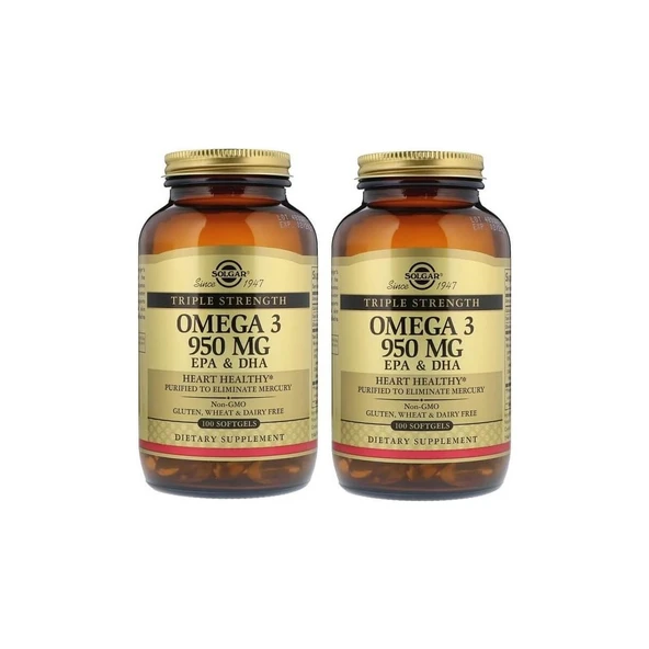 Solgar Omega-3 950 Mg 100 Kapsül  **İkili** ürün görseli 1